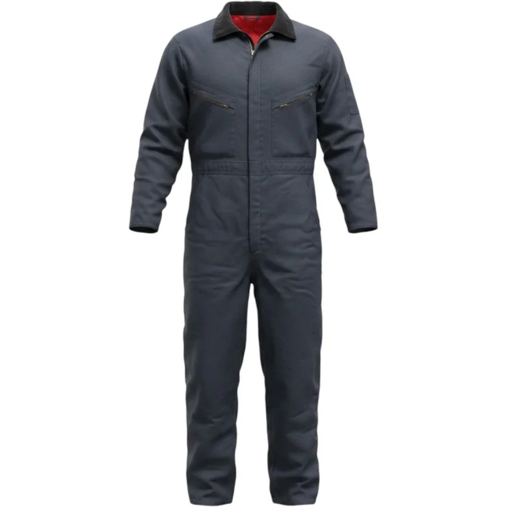 Berco Work Apparel Mens Medium Tall Navy Insulated Coveralls Quilted Made in USA